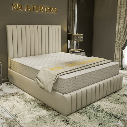 Small Double Bed Frame - Amelia Plush Velvet  Bed Frame