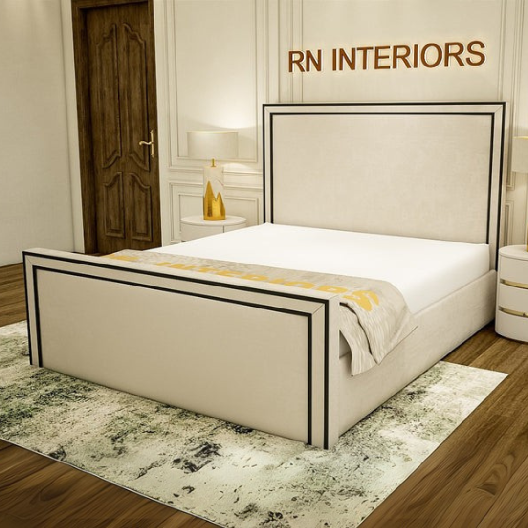 Small Double Bed - Bianca Plush Velvet Bed Frame