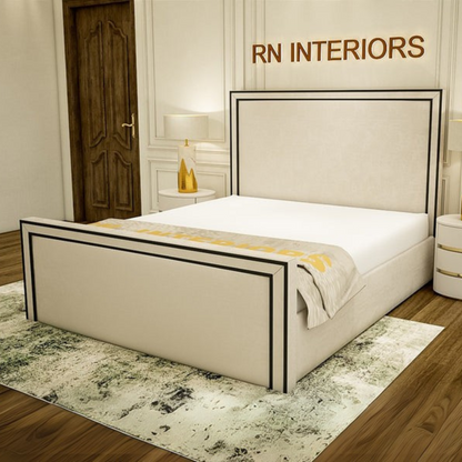 Small Double Bed - Bianca Plush Velvet Bed Frame