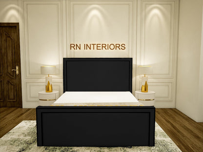 Small Double Bed - Bianca Plush Velvet Bed Frame