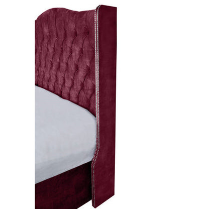 Selini Plush Velvet Upholstered Platform Bed Frame
