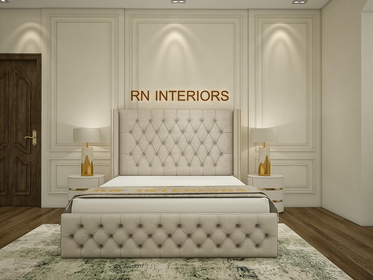 Single Bed Frame - Wingback Plush Velvet  Bed Frame