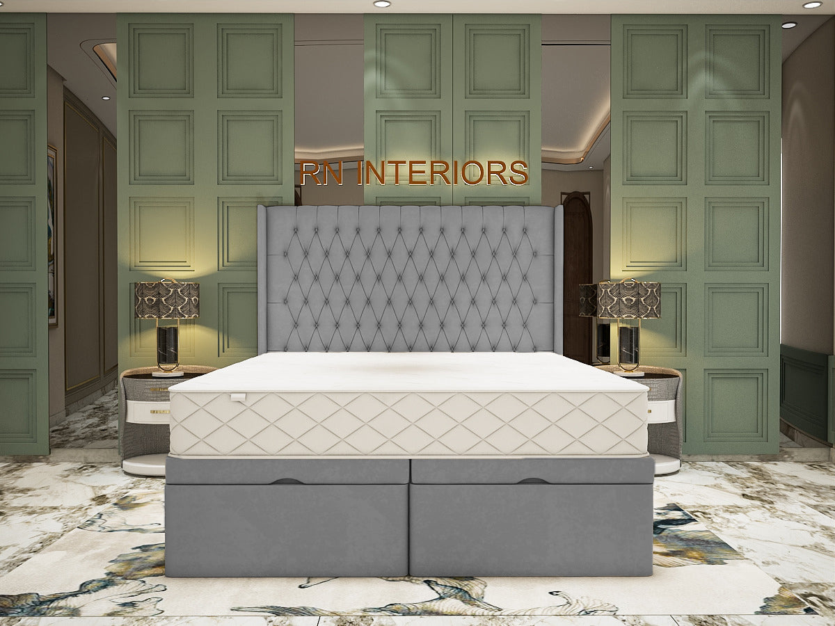 Sophia Wingback Chesterfield Divan Bed