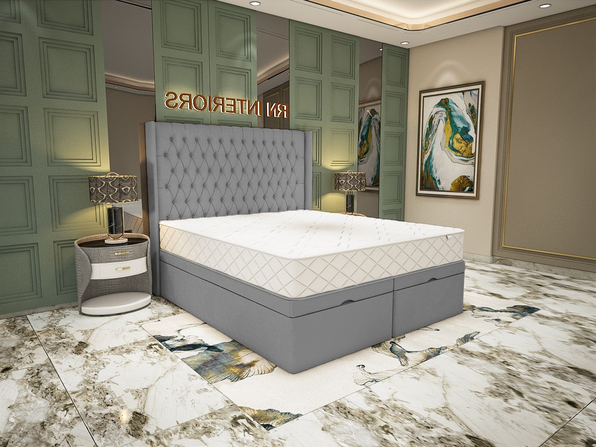 Sophia Wingback Chesterfield Divan Bed