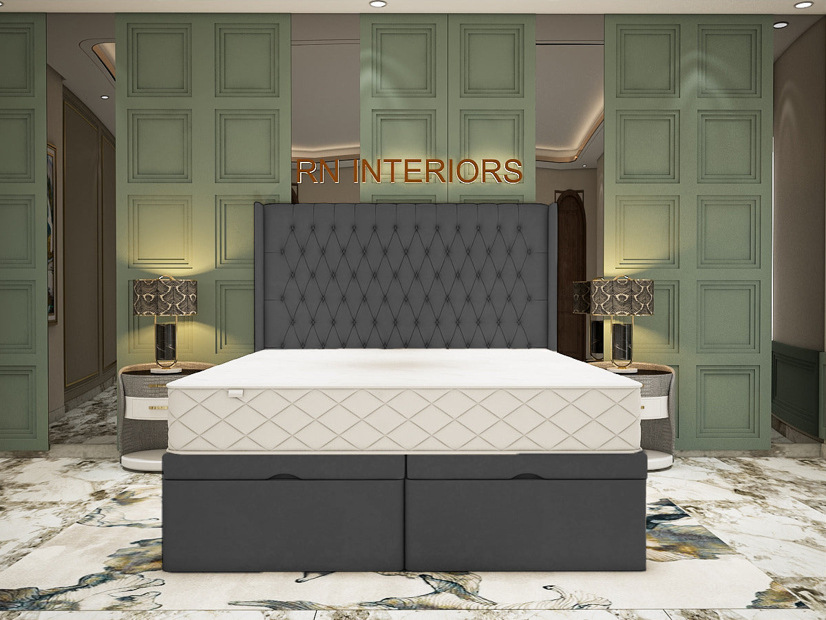 Sophia Wingback Chesterfield Divan Bed