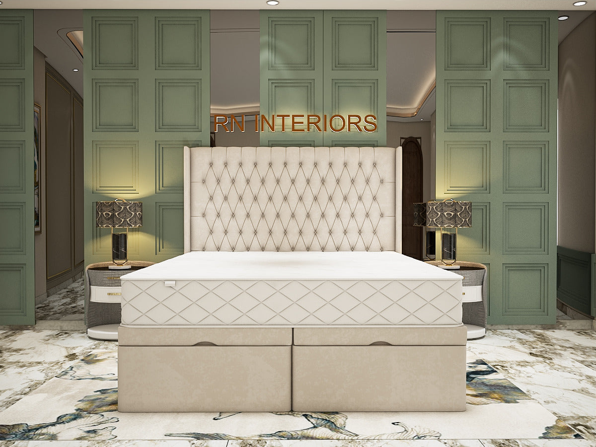 Sophia Wingback Chesterfield Divan Bed