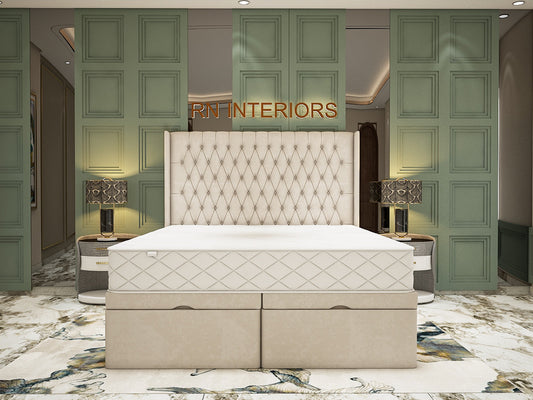 Sophia Wingback Chesterfield Divan Bed
