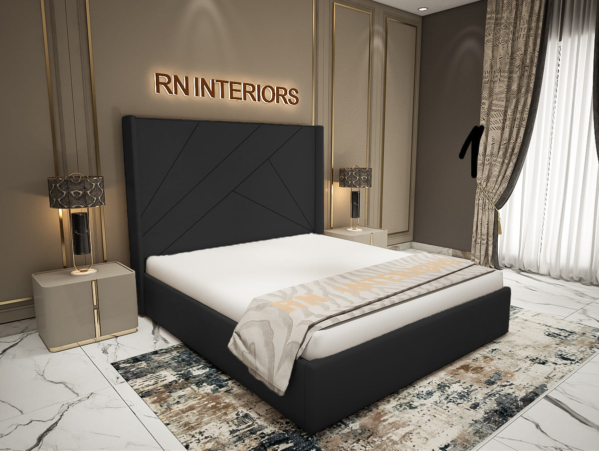 King Size Bed Frame - Luxe Aura Bed