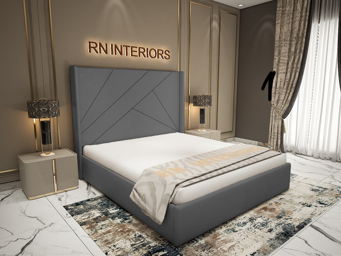 King Size Bed Frame - Luxe Aura Bed
